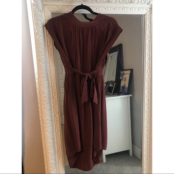 WILFRED BROWN DRESS 100% Viscose - Picture 3 of 5